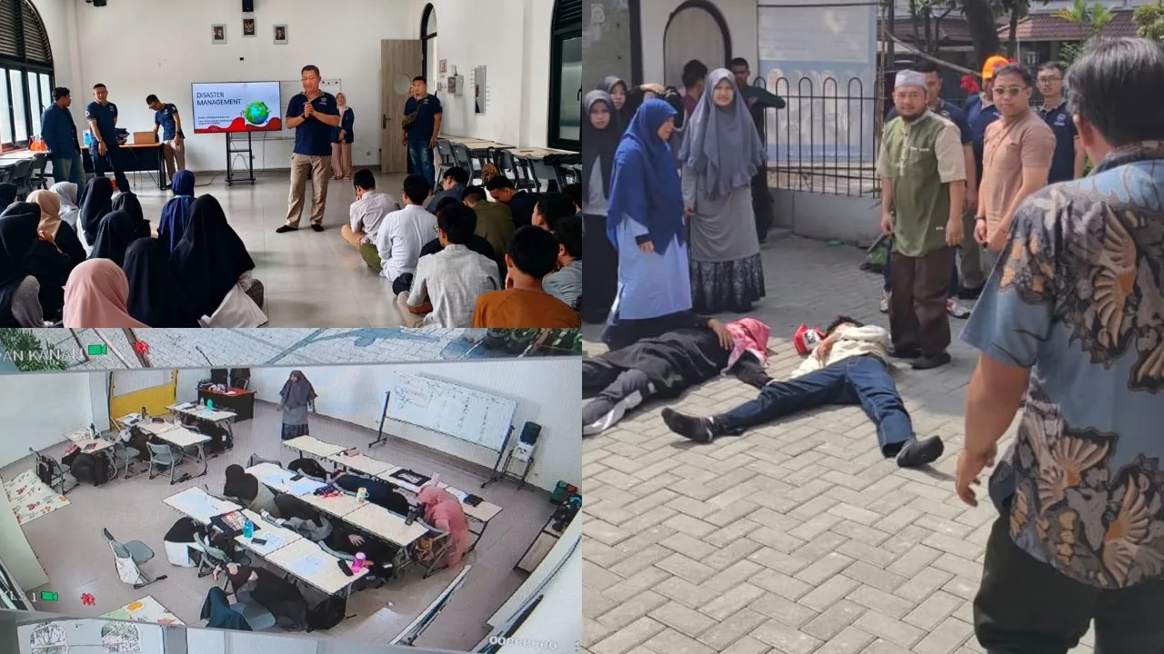 Foto berita: Kolaborasi BPBD Kota Bandung dan SMA BM Omni dalam memitigasi bencana alam